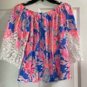 Lilly Pulitzer Zaylee Off The Shoulder XS